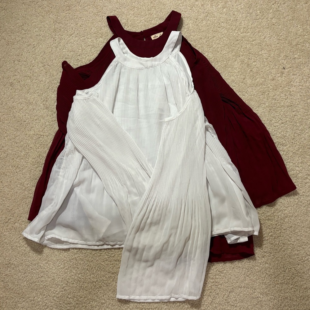 Off the shoulder pleated tops